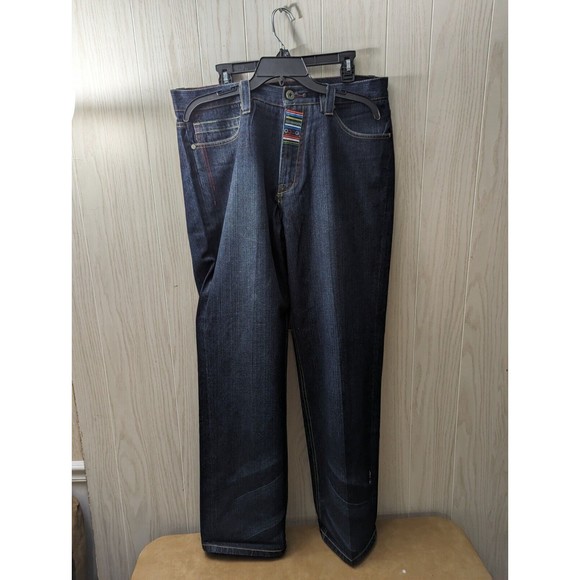 Coogi Jeans Mens Hip Hop Baggy Colorful Wild Embroidered Size 38 x 34 - Picture 10 of 16